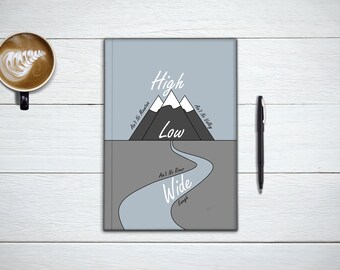 BOUNDLESS, Wanderlust Travel Notebook and Love Journal. Gratitude Journal, True Romance, Gift for Her. Stationary Notebook.