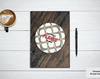 Personalized Coffee Table Book, COASTER Journal & Notebook. Funny Gifts for Writers and Coffee Enthusiasts.