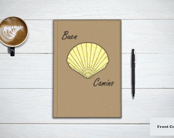 CAMINO DE SANTIAGO Journal and Notebook. Pilgrimage Travel Diary. Buen Camino Through The Great Pyrenees. Mindfulness Gifts For Writers.