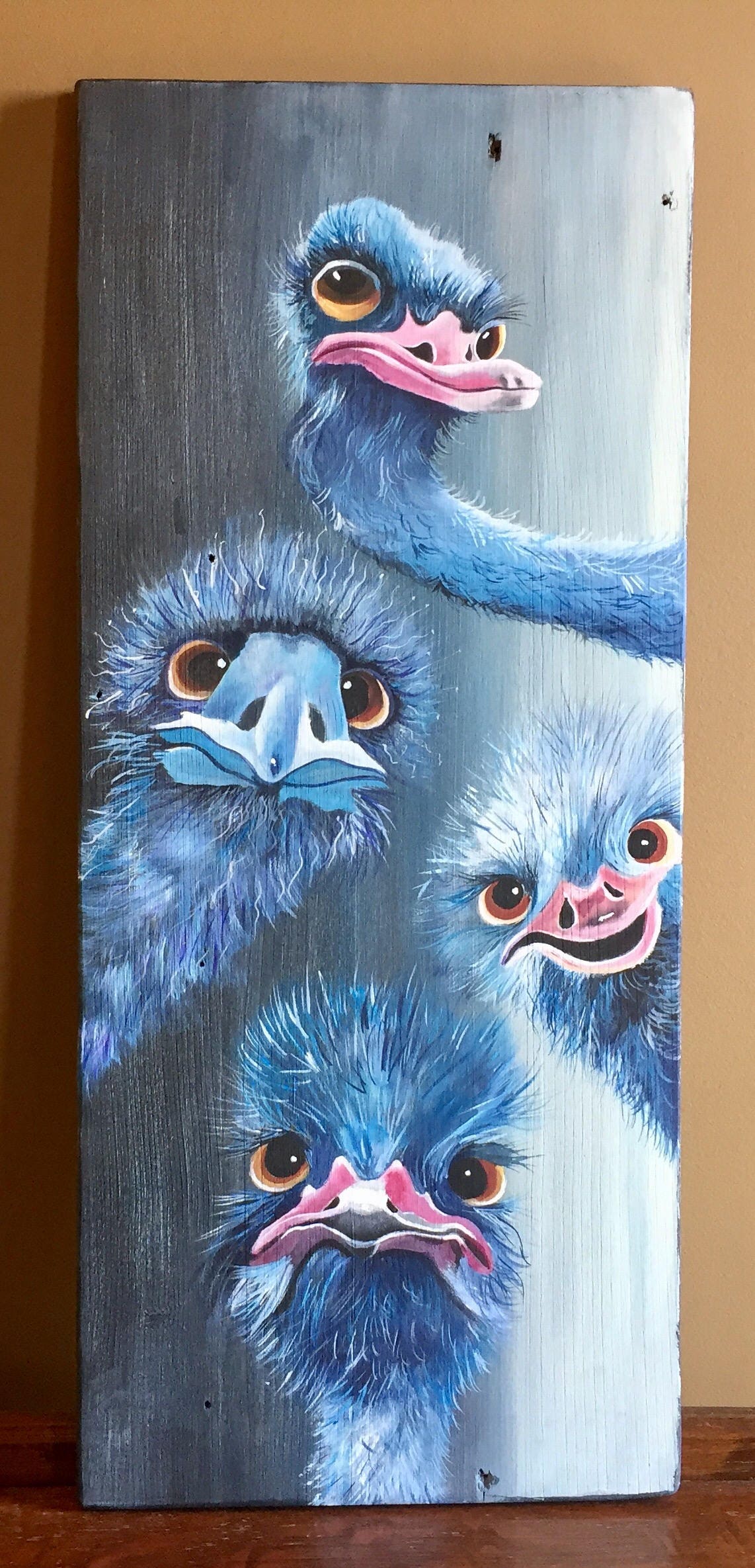OSTRICH funny ostrich nursery art veterinary zoo office Etsy