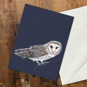 Barn Owl Blank Greeting Card