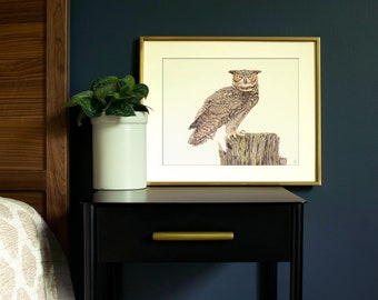 Great Horned Owl | Wildlife Art Print