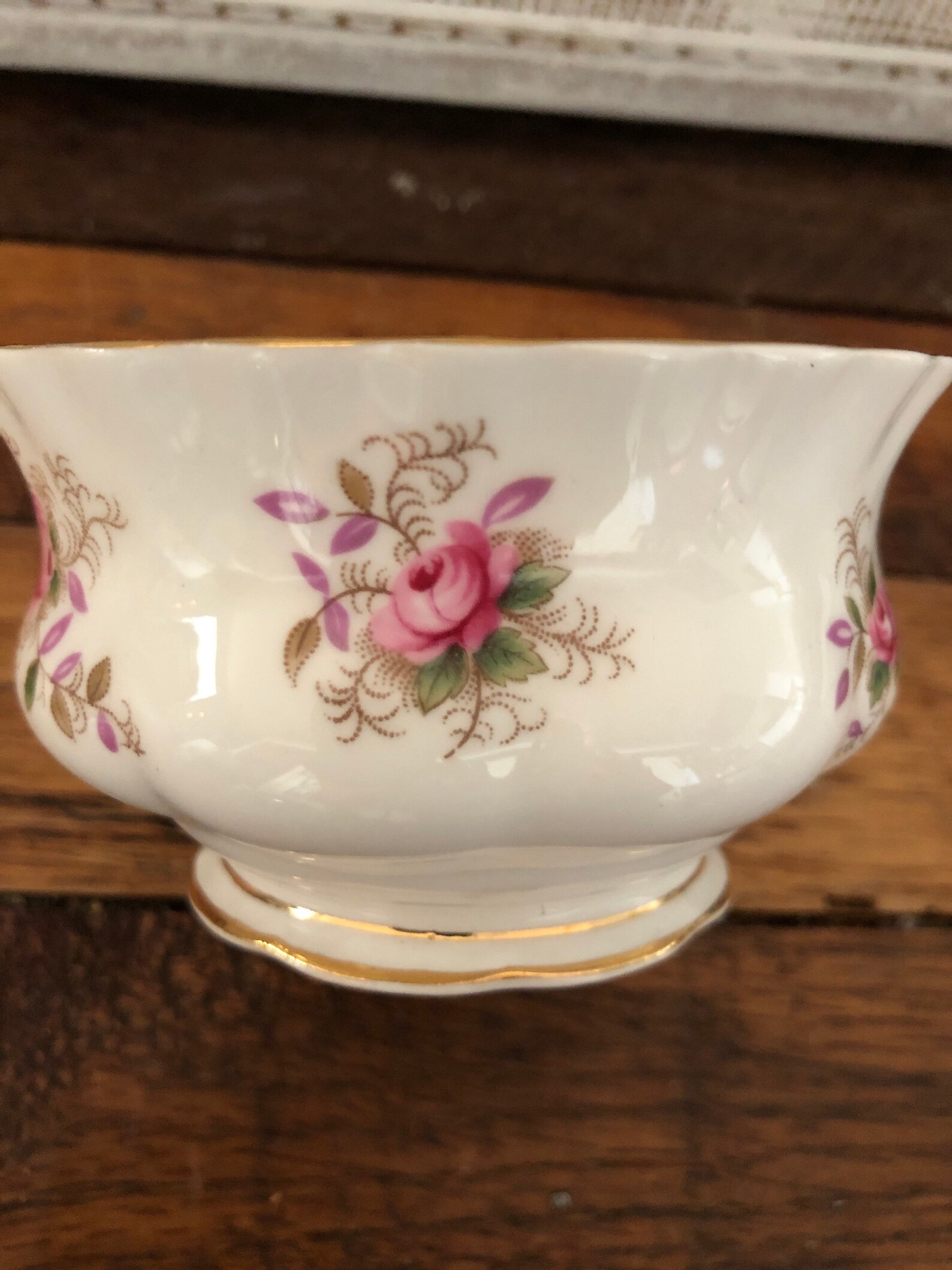 Royal Albert Lavender Rose open sugar bowl. Bone China made in Etsy