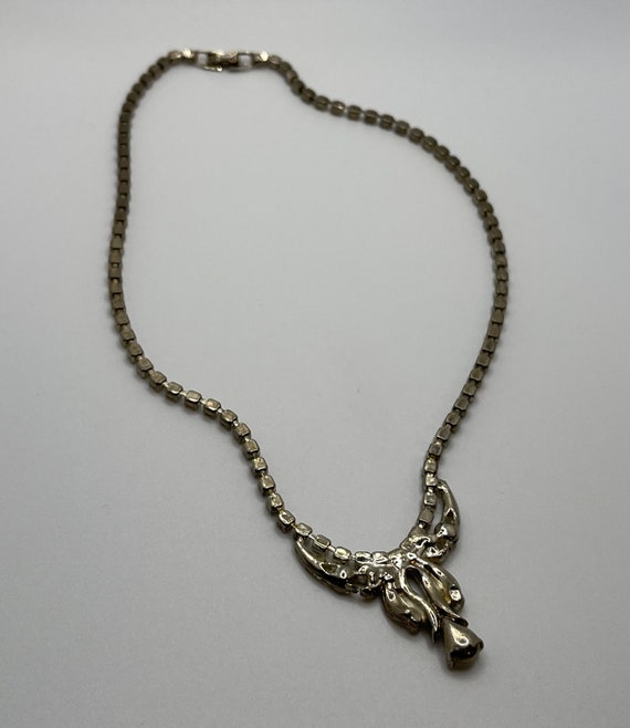 Vintage 1950s/60s Rhinestone 17 inch long Necklace - image 9