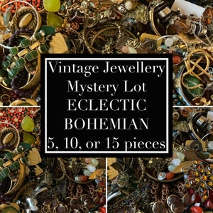 80s and 90s Jewellery Surprise Lot - Eclectic Bohemian - Vintage Jewellery Lot - Custom Jewellery Lot - Wearable - Mystery Jewellery Lot