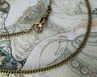 Antique Victorian H.F.B. (Henry F. Barrows) Gold Filled Pocket Watch Chain