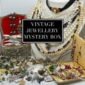 Vintage Jewellery Mystery Box - Mixed Metal - 1950s-2000s - Upcycled Jewellery - Vintage Inspired Jewellery - Wearable Jewellery