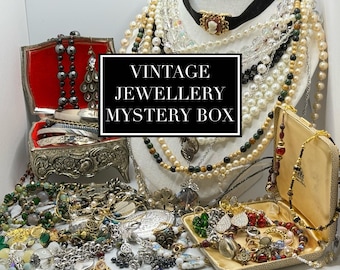 Vintage Jewellery Mystery Box - Mixed Metal - 1950s-2000s - Upcycled Jewellery - Vintage Inspired Jewellery - Wearable Jewellery