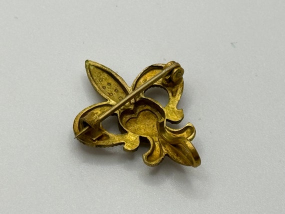Antique Victorian 1900s Gold Filled Small Pin - F… - image 5