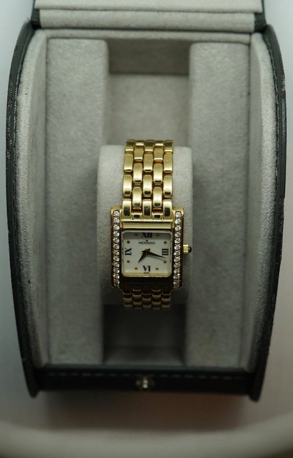 Ladies 14K Yellow Gold Diamond Movado 6 