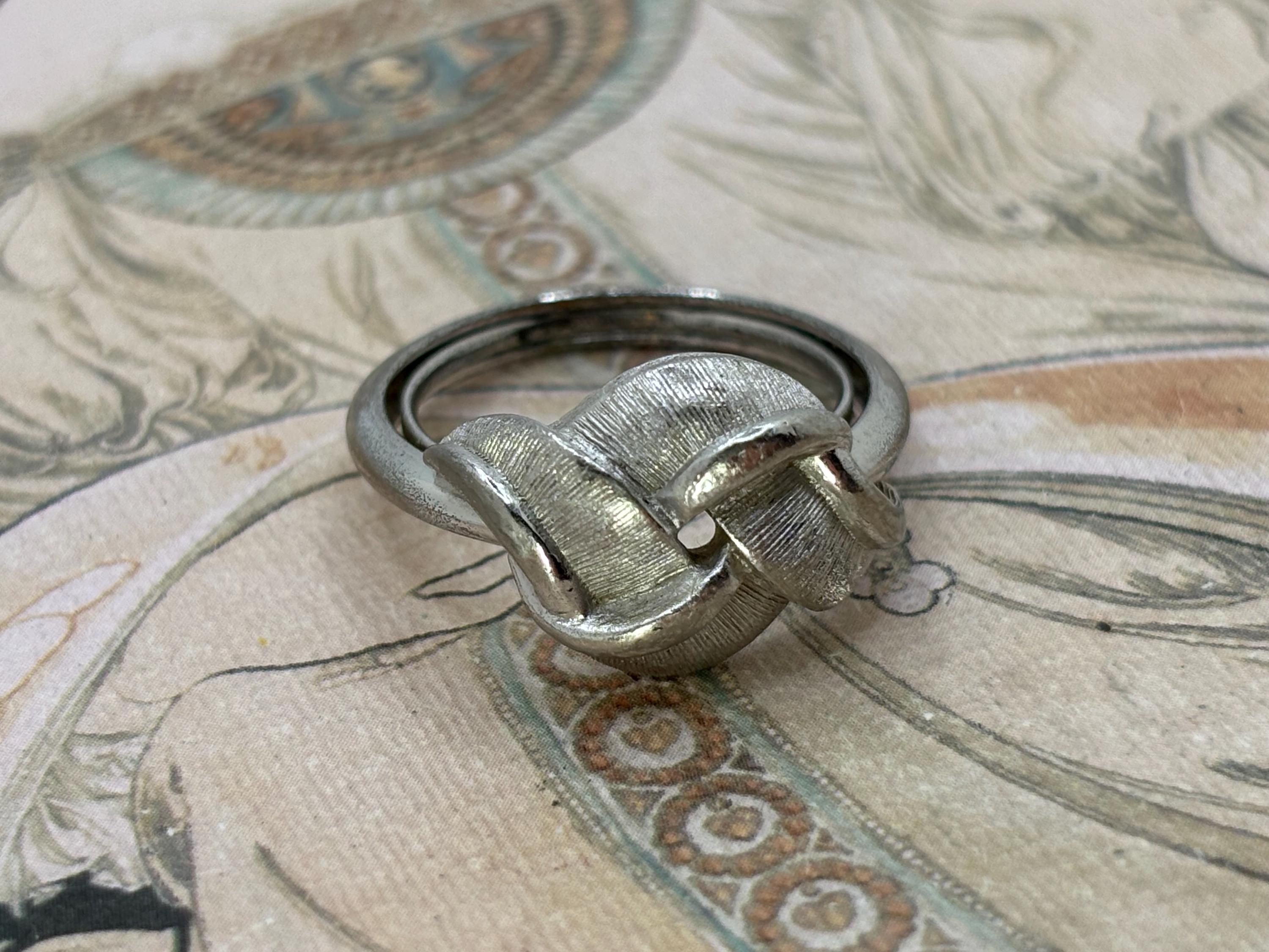 Vintage 1970s AVON Silver Plated Love Knot Ring Size 7-7.5 - Etsy