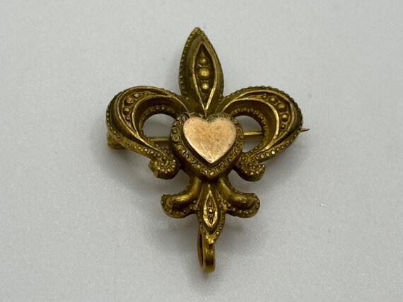 Antique Victorian 1900s Gold Filled Small Pin - F… - image 3