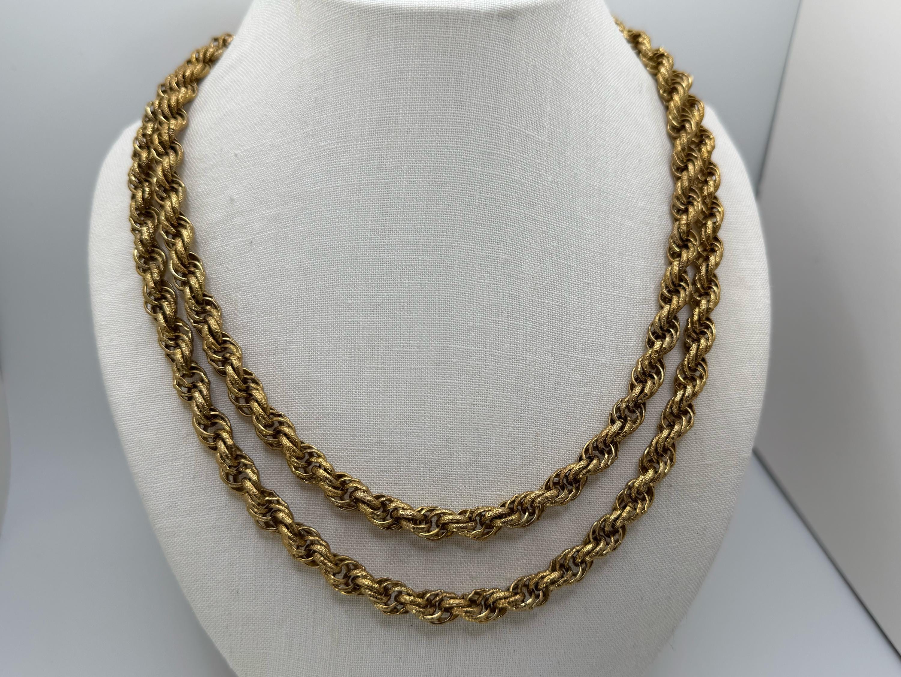 80s Gold Rope Chain - Etsy Canada