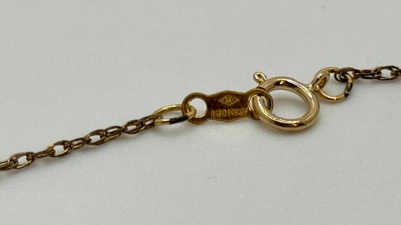 Vintage 1940s Gold Filled Pendant Necklace - Oval… - image 9