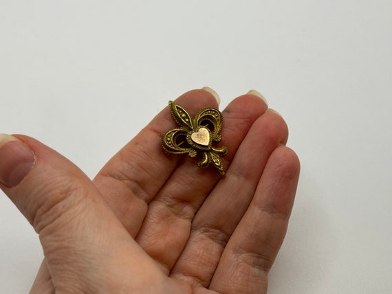 Antique Victorian 1900s Gold Filled Small Pin - F… - image 2