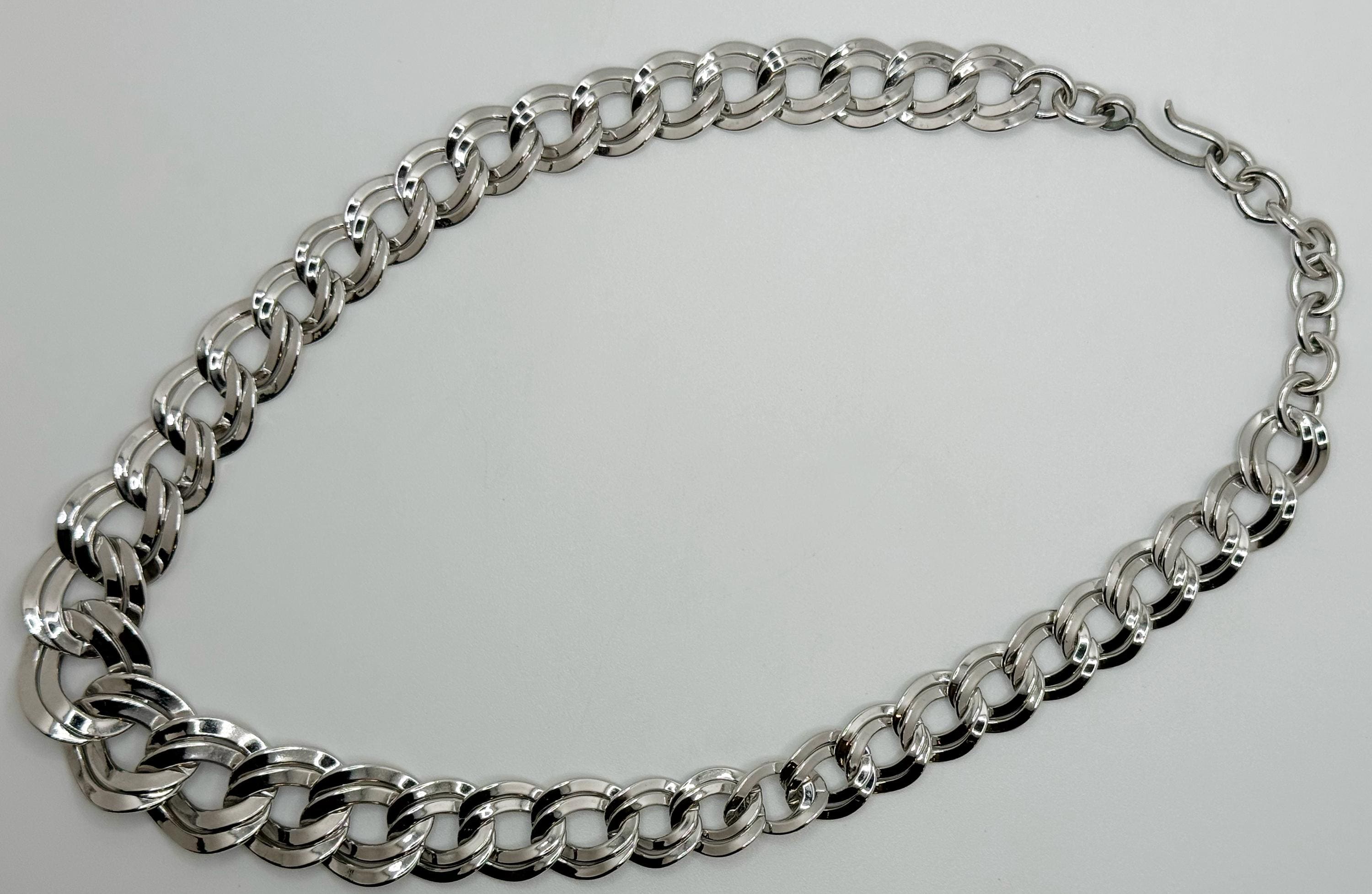70's vintage silver925 necklace＆bracelet Vintage Sterling Silver 925 Bracelet And Necklace designer