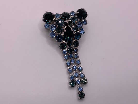 Vintage 1960s Juliana D & E Rhinestone Brooch - B… - image 1