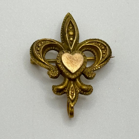Antique Victorian 1900s Gold Filled Small Pin - F… - image 6