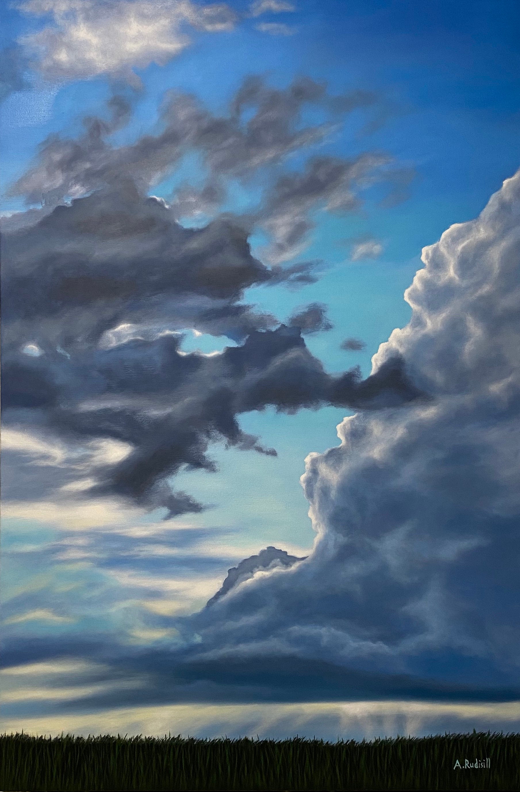 Storm Cloud Original Oil Painting. 24x36 Original Oil Etsy