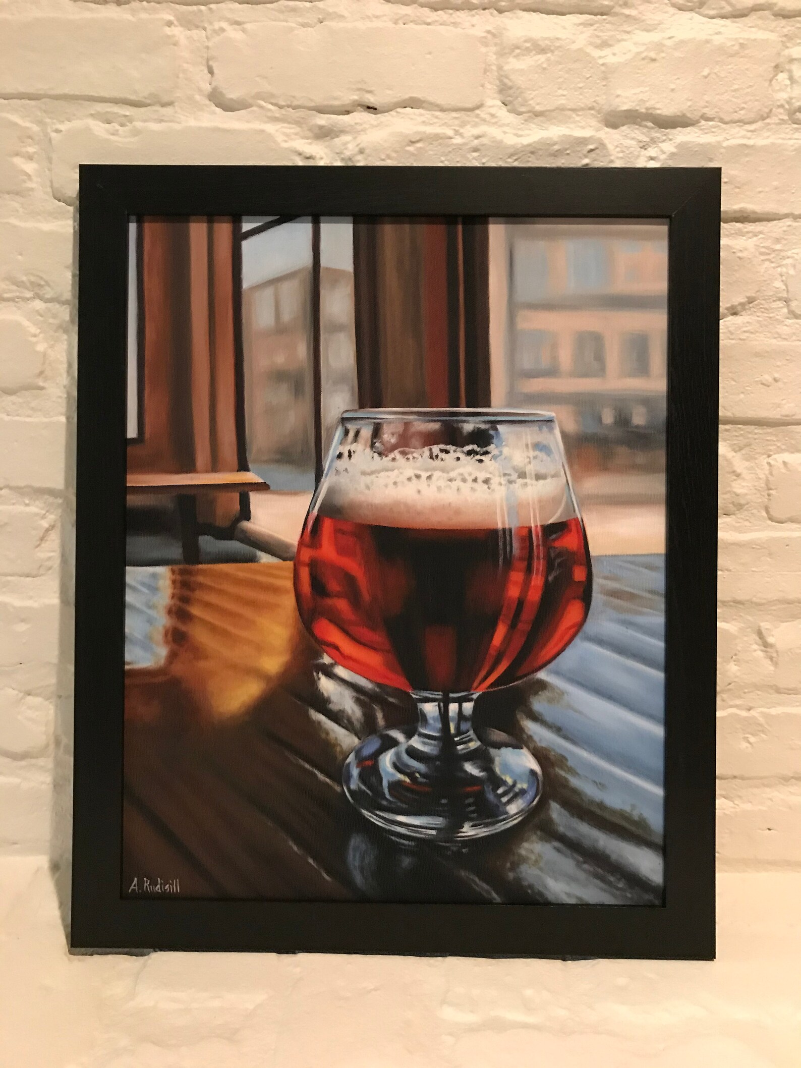 Beer Glass Painting Print of Original Oil Painting. Dining Etsy