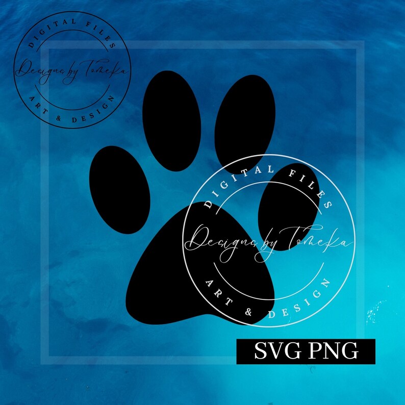 Paw Print Svg Bear Paw Svg Paw Svg Cat Paw Svg Bobcats Etsy