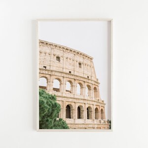 coliseum print, rome colosseum wall art, italy print, travel photography print, minimalist wall decor, large wall art, statement art