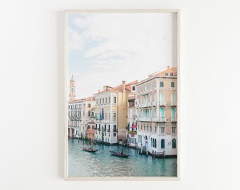 venice wall art, italy gondola print, italy photography, wall art, minimalist home decor, europe travel print, large wall art, statement art