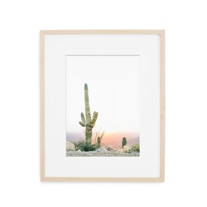 cactus print, boho wall art, saguaro cactus print, tucson arizona wall art, travel large wall art, botanical, succulent wall art image 4