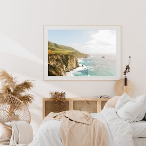 Ozean Druck, Big Sur große Wandkunst, Big Sur Fotografie, Landschaft Wohnkultur, Reisewandkunst, Kalifornien Küstenlandschaft Kunstdruck