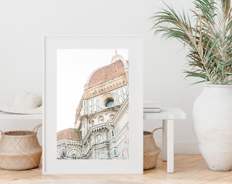 florence wall art, italy photography print, duomo cathedral, travel art print, travel large wall art, europe photo, home decor, minimalist,