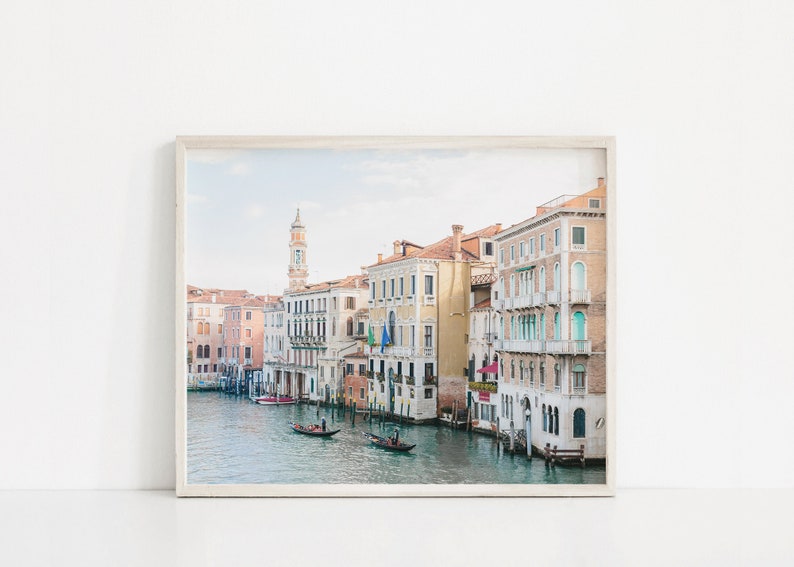 venice italy wall art, gondola wall art, venice canal print, italy wall art, europe travel photography print, large wall art, gondola print image 4