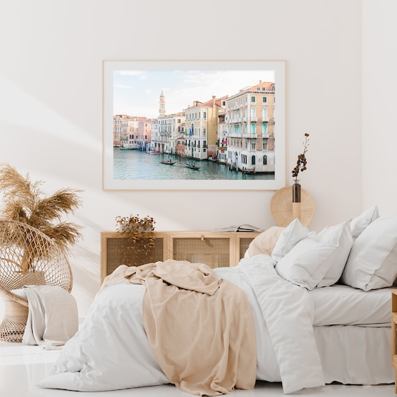 venice italy wall art, gondola wall art, venice canal print, italy wall art, europe travel photography print, large wall art, gondola print
