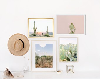 impressões de arte de parede do Arizona, conjunto de 4 impressões de deserto, arte de parede do deserto, parede de galeria de fotografia de paisagem, decoração de quarto de berçário, arte de parede da natureza