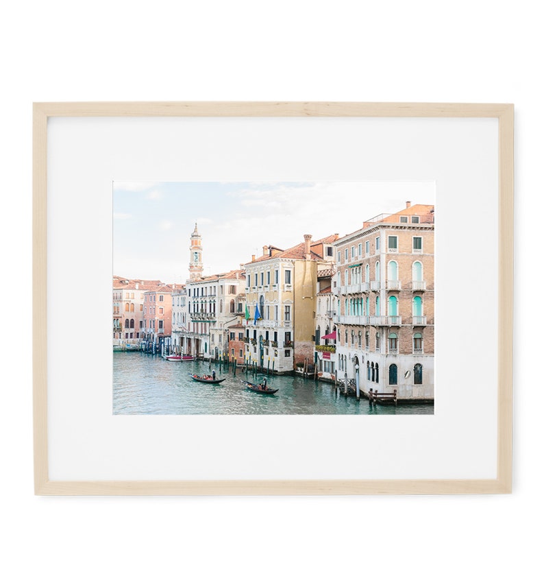 venice italy wall art, gondola wall art, venice canal print, italy wall art, europe travel photography print, large wall art, gondola print image 3