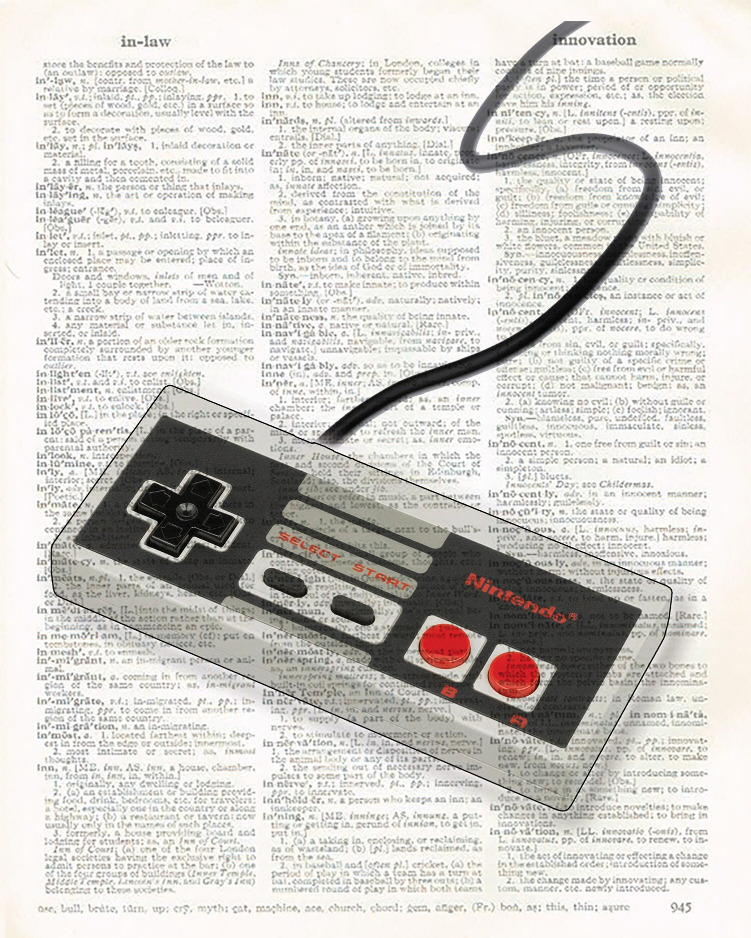 Manette Rétro NES-USB  Retro Nintendo USB Controller - CoolGift