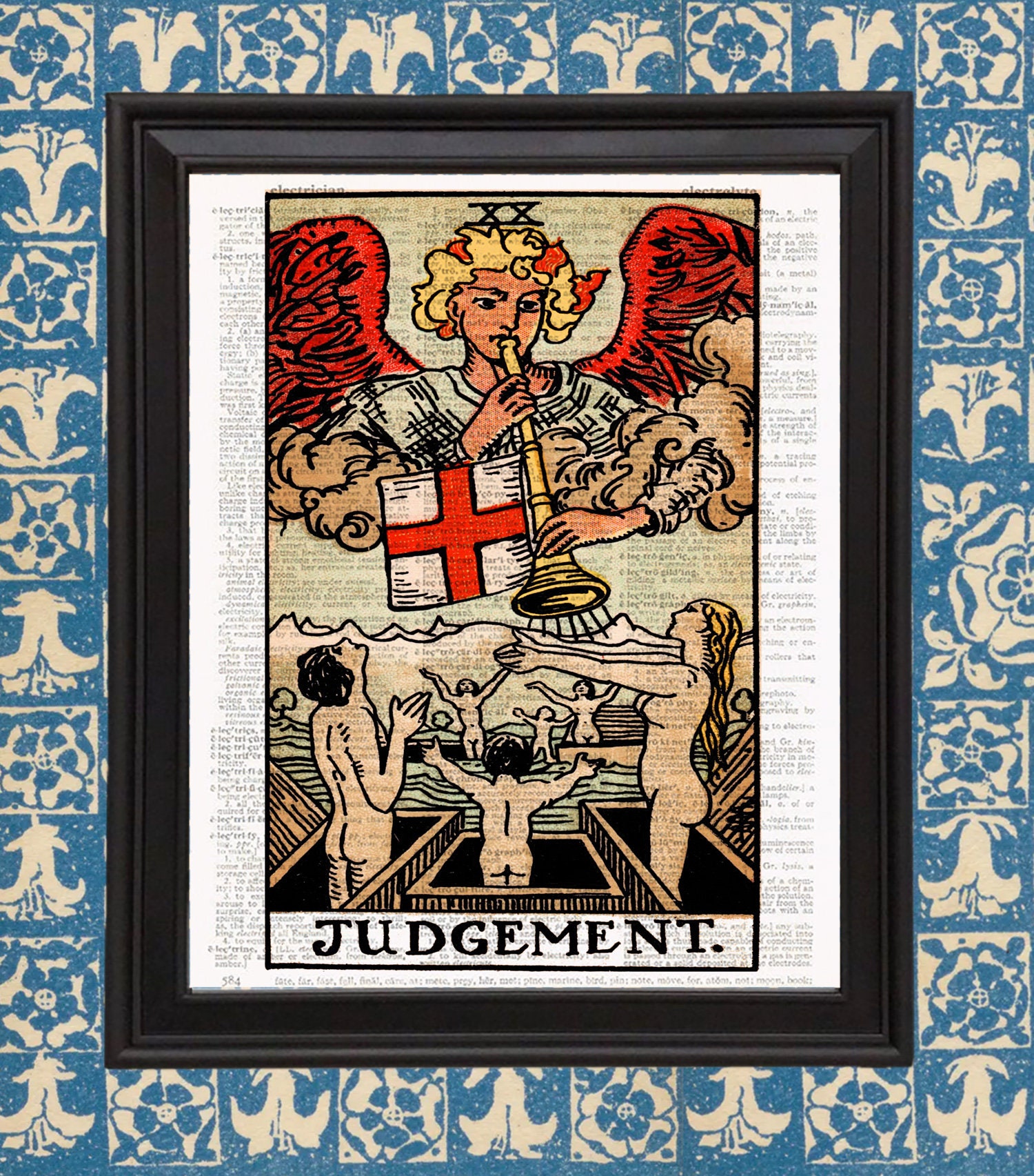 Judgement Tarot Card Art Print Tarot Reading Alchemy Magic Etsy