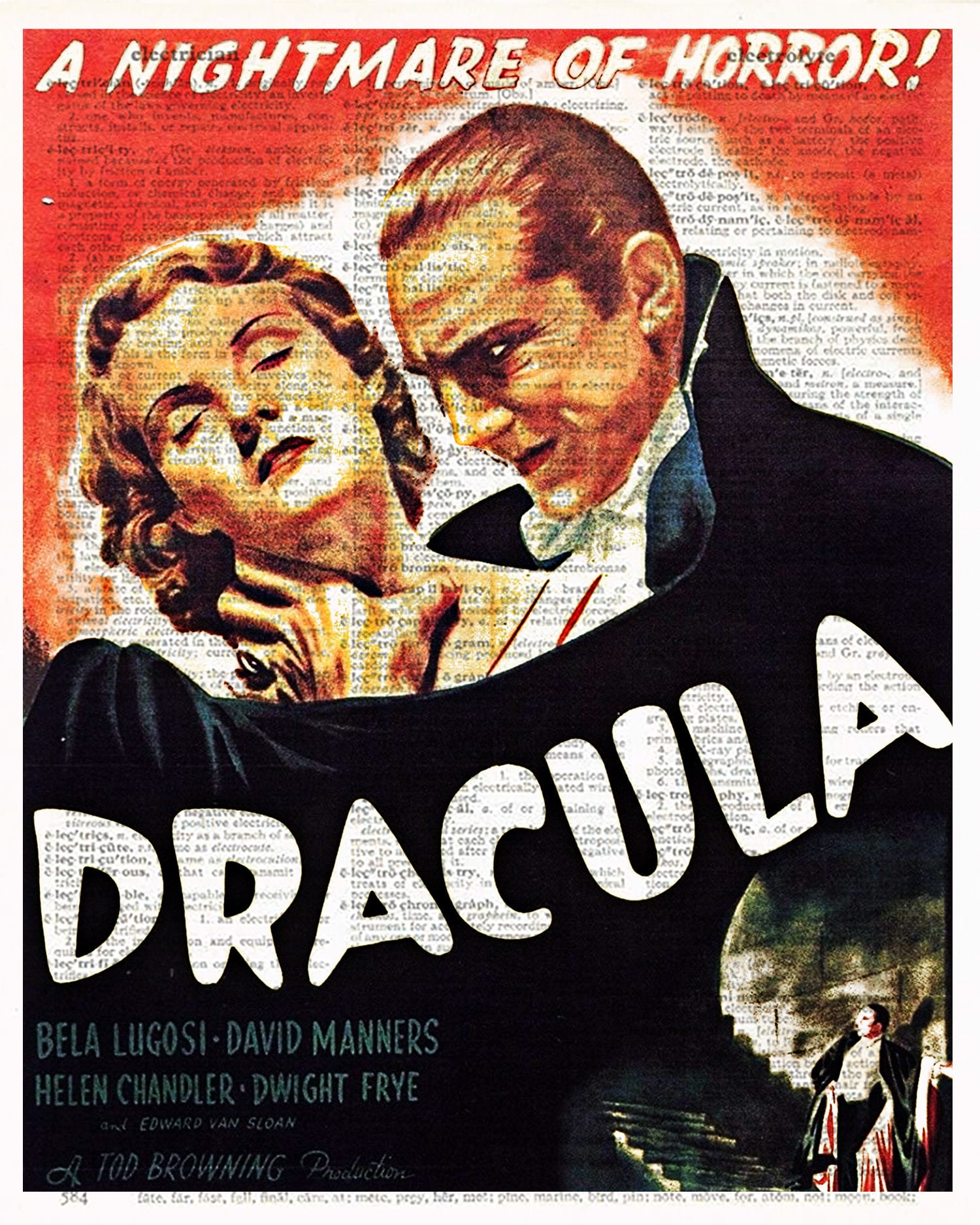 Dracula 1931 Movie Poster Bela Lugosi Vampire Bram Stoker Etsy