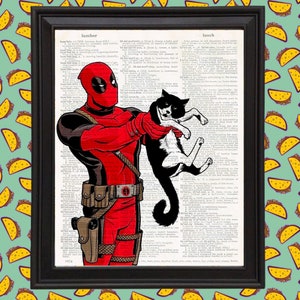 Deadpool Poster Deadpool Peter Deadpool Print Deadpool Art Etsy