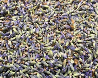 French Lavender Buds - Dried Grosso Lavender Buds - 1oz - Very Fragrant - For Medicinal Uses, Sachets, Crafts
