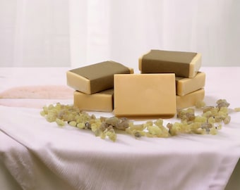 Frankincense & Myrrh Soap - Organic Soap - Handmade Soap - Masculine Scent -  Vegan Soap - Natural Soap