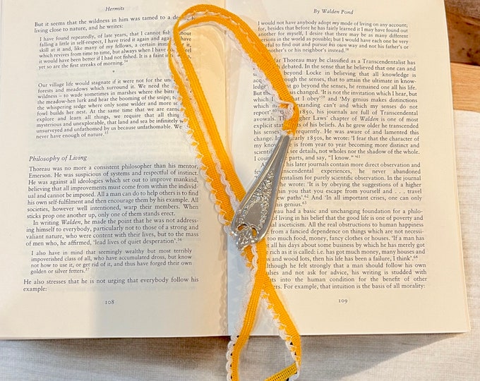Antique Silver Spoon Bookmark - Handmade Bookmark
