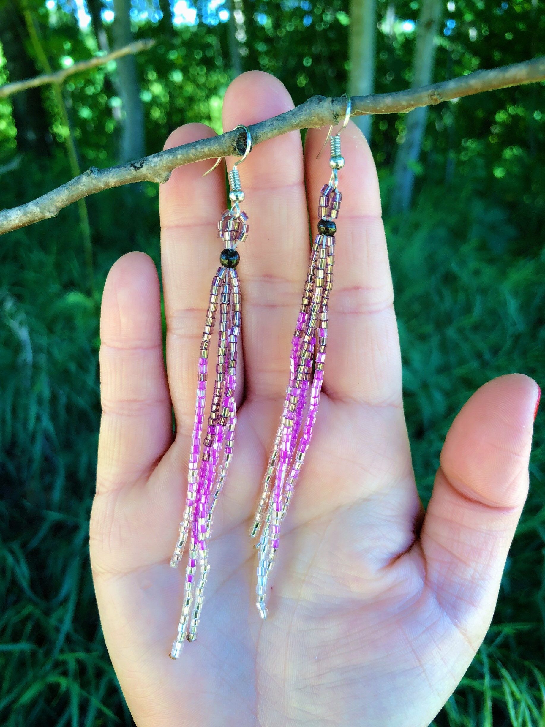 Handmade dangle earrings sale