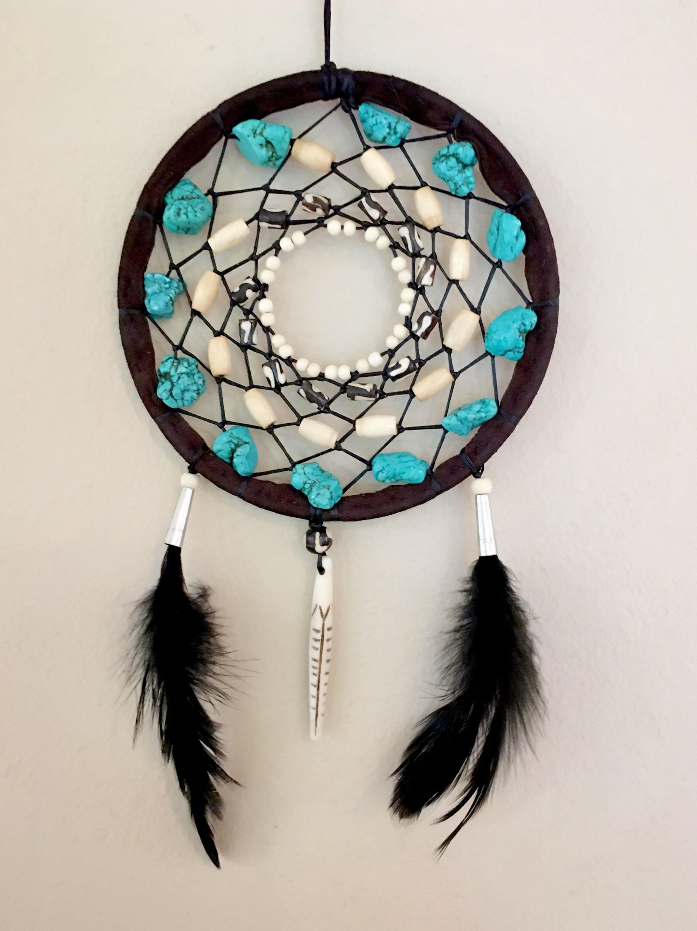 Dreamcatcher - Buffalo Bone - Turquoise - Buckskin - Sage Blessed