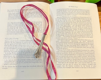 Antique Silver Spoon Bookmark - Handmade Bookmark