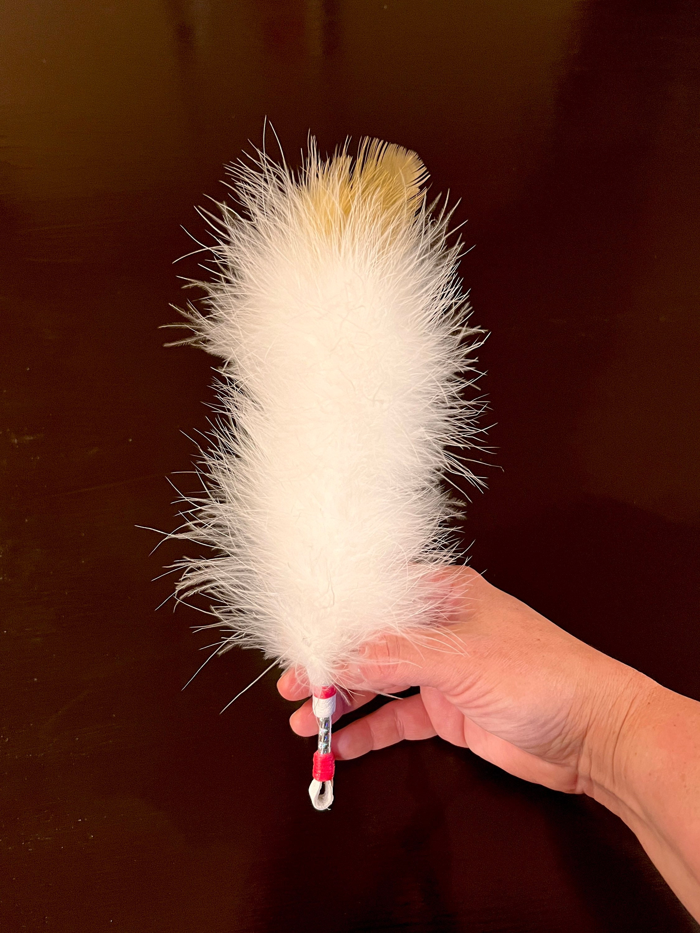 Fancy Shawl Hair Feather Plume Jingle Dress Feather Plume Powwow