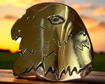 Handmade Brass and Copper Eagle Belt Buckle