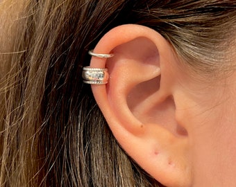 Ear Cuff Doble - Plata de Ley