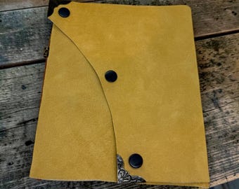 Buffalo Hide Journal - Handmade Leather Journal - Cotton Paper