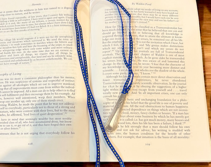 Antique Silver Spoon Bookmark - Handmade Bookmark