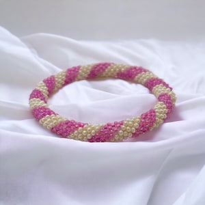Beaded Bracelet - Slip on style - Fits Most Wrists